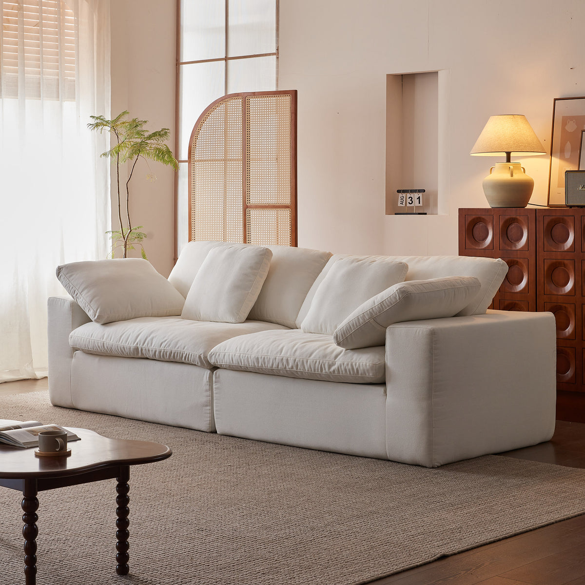 Modular Cloud-Feel Sofa (No Assembly Required)