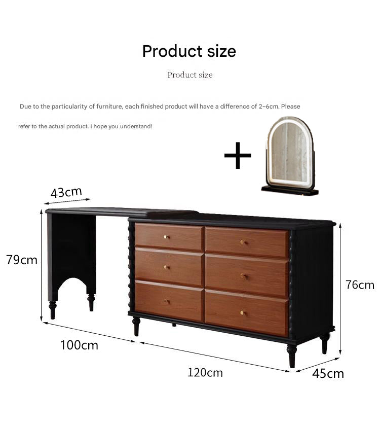 Hepburn Vanity | A Mid-Century Modern Dressing Table Designed for Small Spaces
