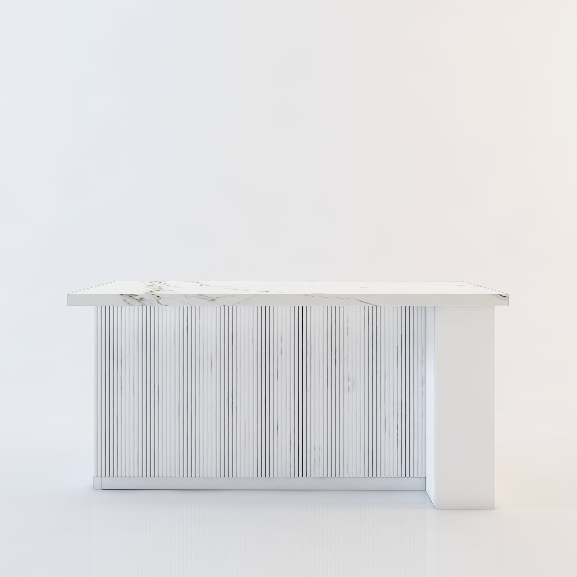 72 inch white Modern  Kitchen island with Cabinets ，Bar, Electrical Outlet and Light