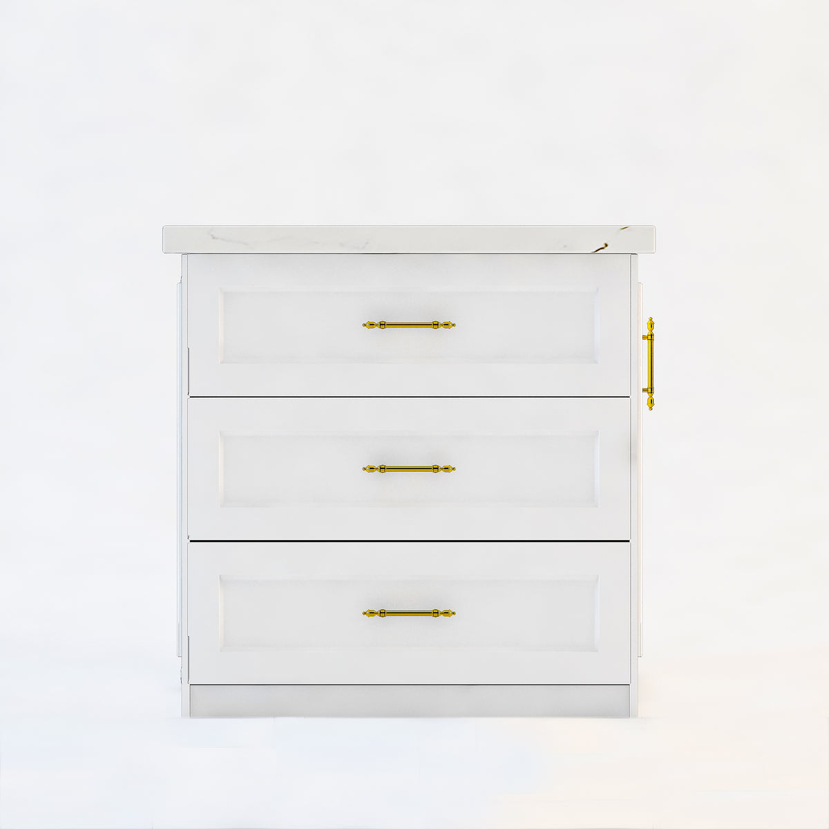 80 Inch Unique Large Kitchen Island with Storage that Seats for Four People.